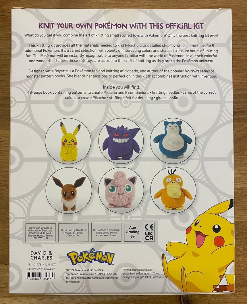 Pokémon Knitting Pikachu Kit