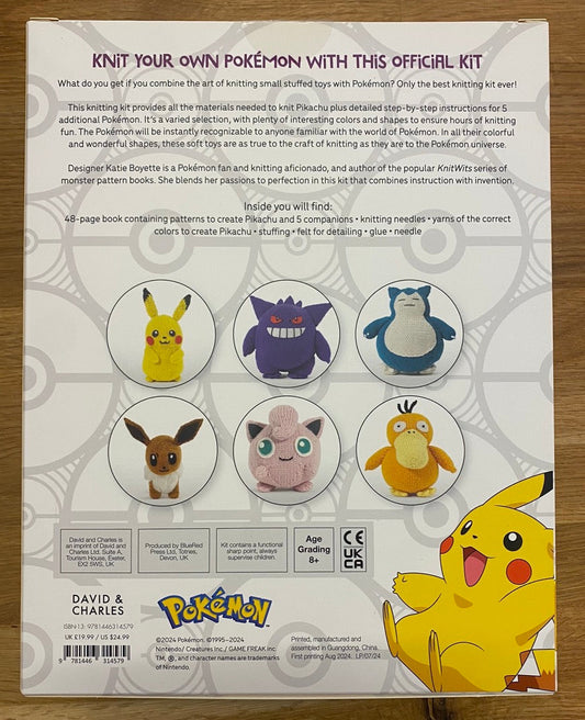 Pokémon Knitting Pikachu Kit