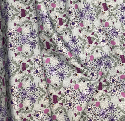 Celtic floral on blue