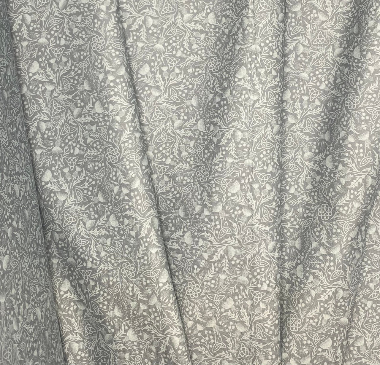 Celtic thistle on duck egg