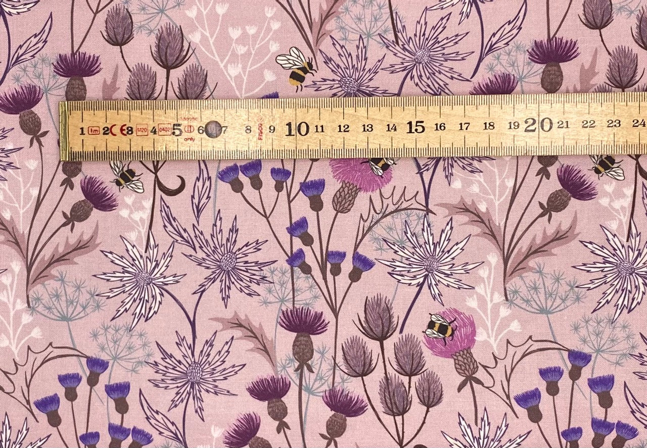 Celtic floral on light heather