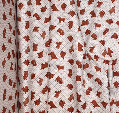 Highlands check cream