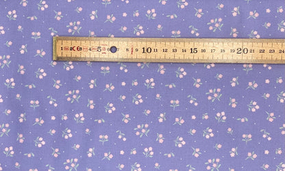 Ditsy Dance- Dusky Mid Blue