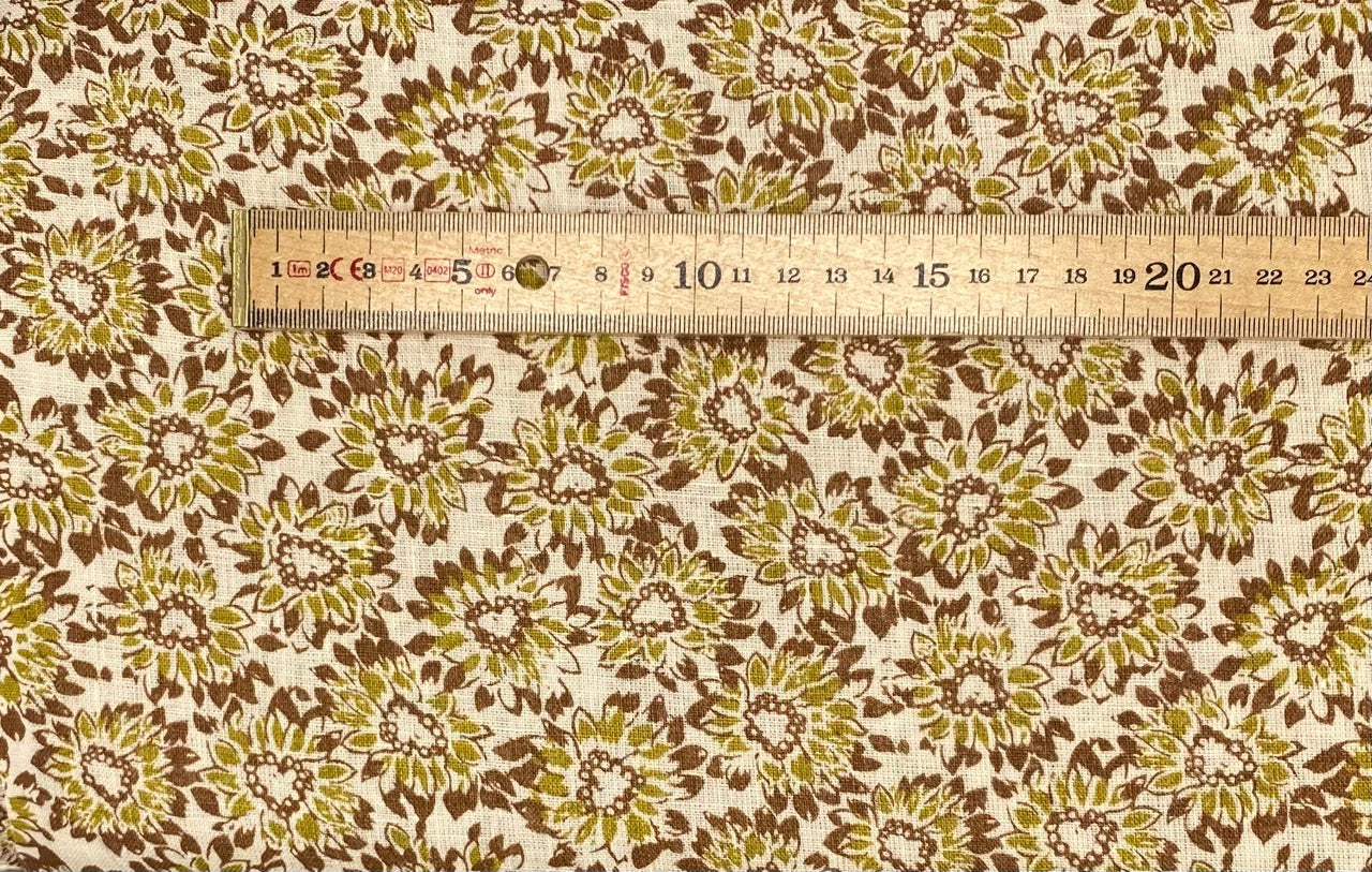 Burnt Floral - Linen