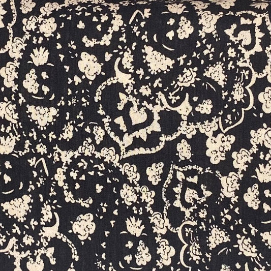 Black Floral - Viscose