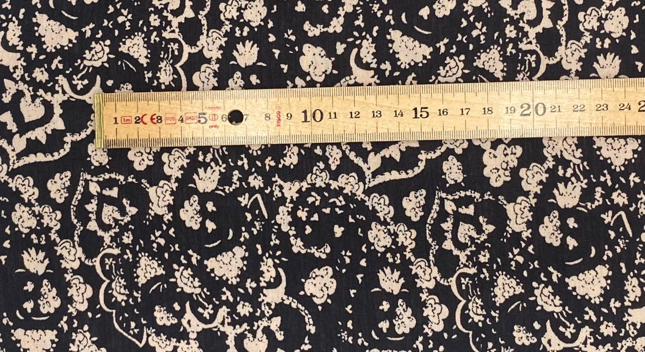 Black Floral - Viscose
