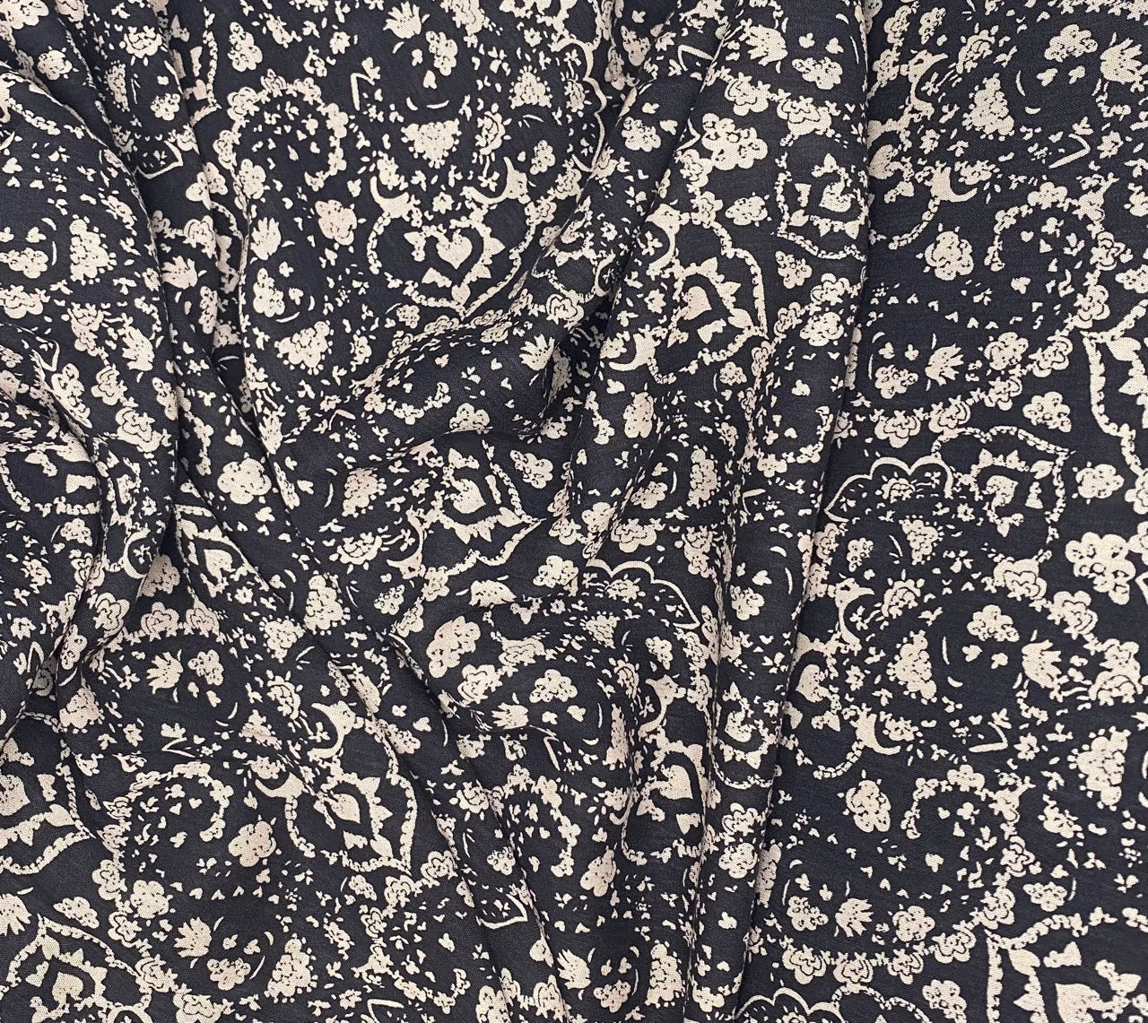 Black Floral - Viscose
