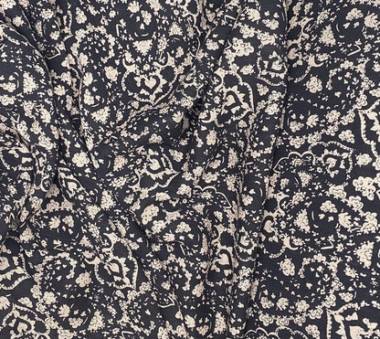 Black Floral - Viscose
