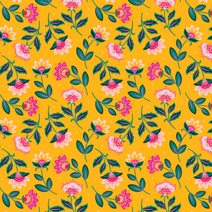 Indian Summer - Yellow Floral