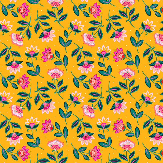 Indian Summer - Yellow Floral