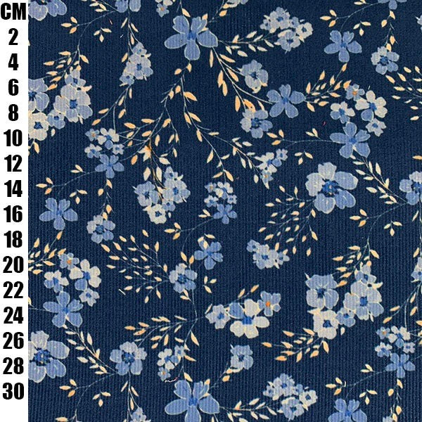 Corduroy - Blue Floral