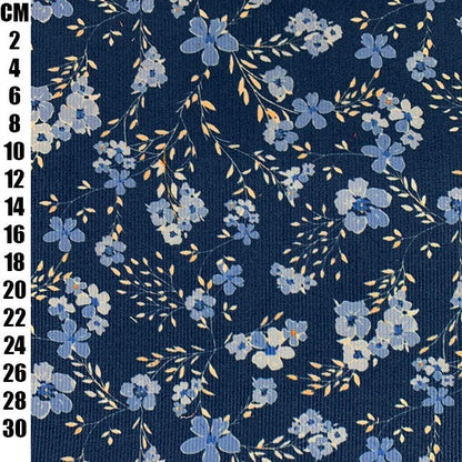 Corduroy - Blue Floral
