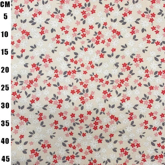 Corduroy - Cream Floral