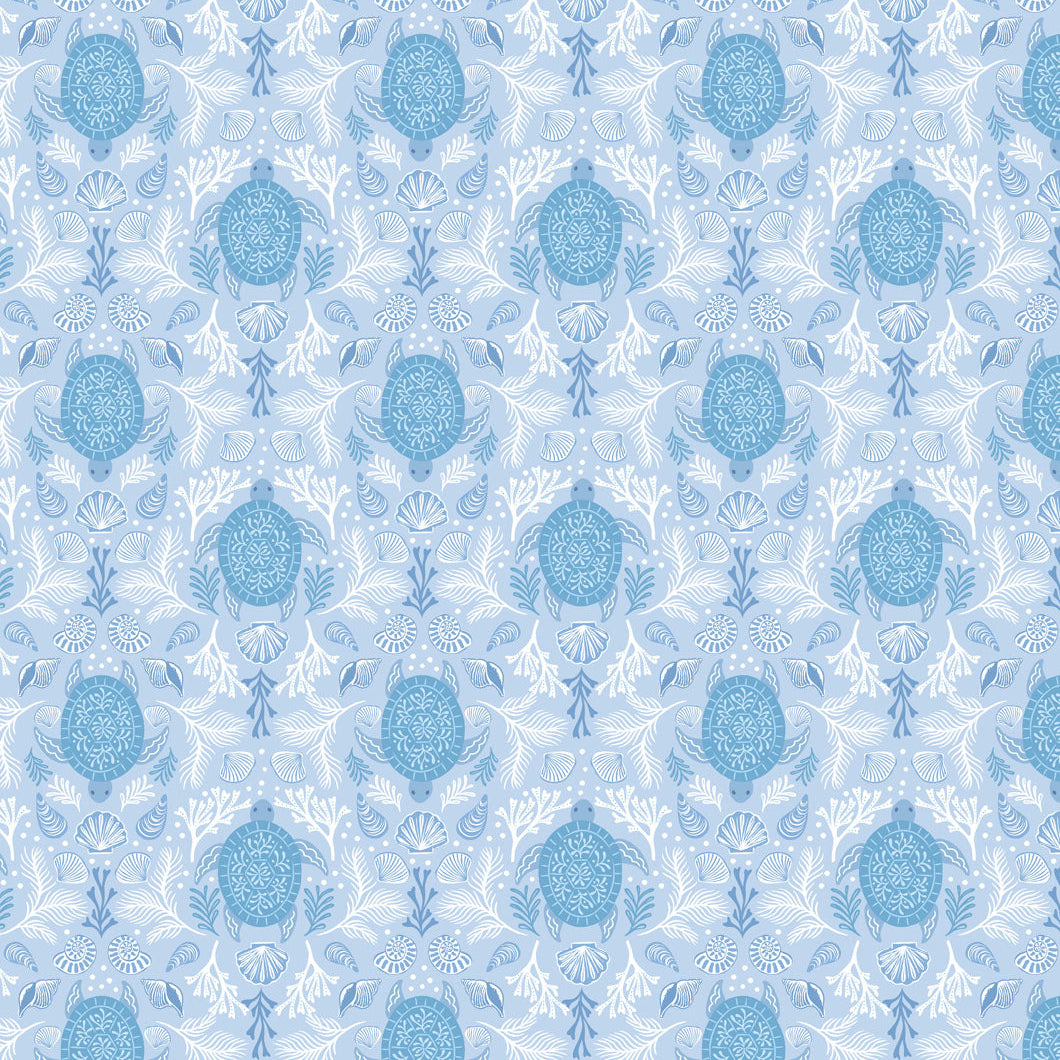 Mirrored turtle blue