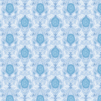 Mirrored turtle blue