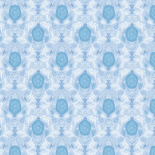 Mirrored turtle blue