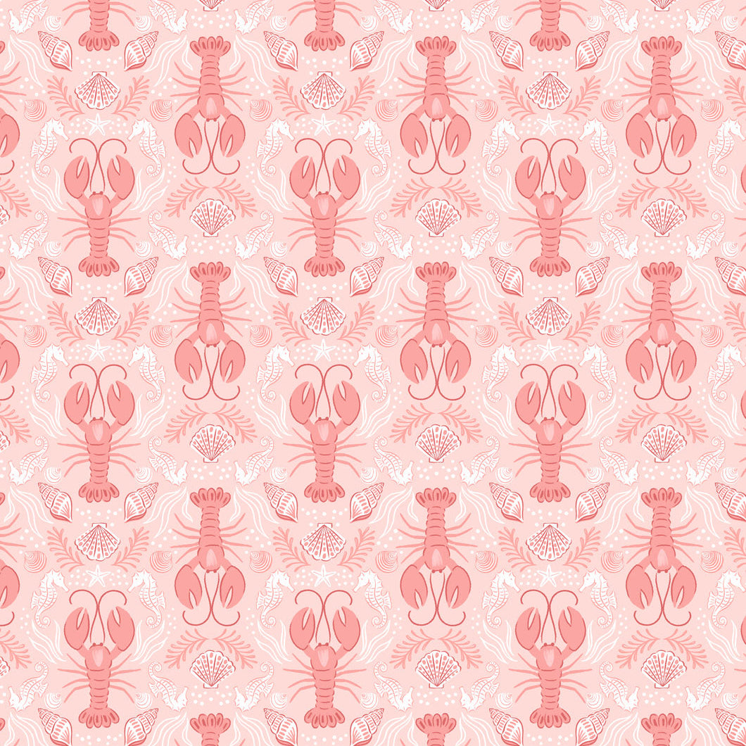 Mirrored lobster light coral pink