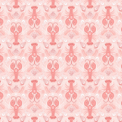 Mirrored lobster light coral pink