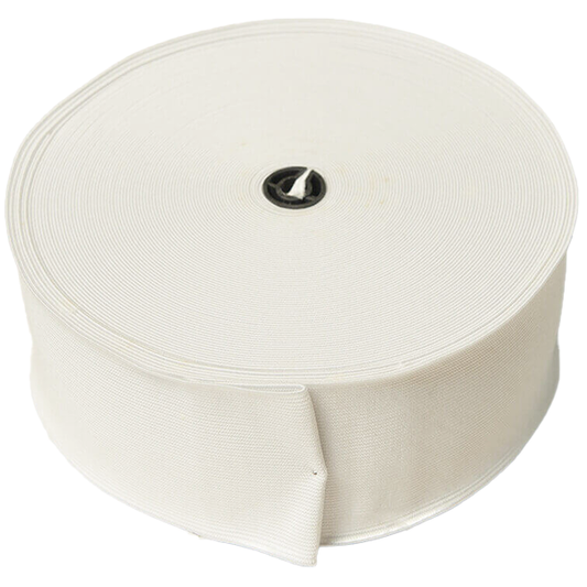 2" White Loom Elastic