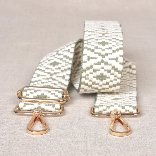 Jacquard Shoulder Strap: Green