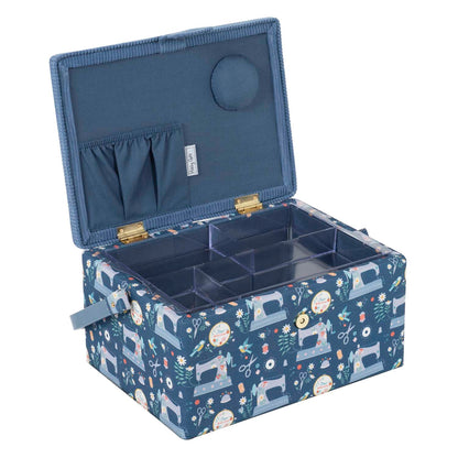 Medium Sewing Box: Embroidered: Sewing Machines
