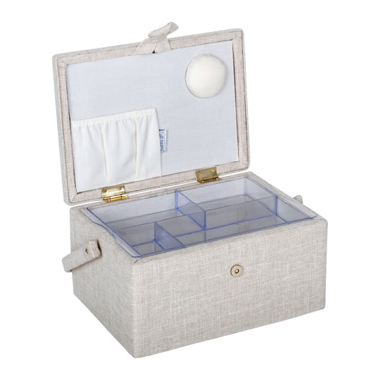 Medium Sewing Box: Strawberry Greenhouse