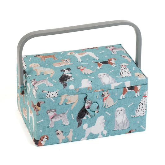 Medium Sewing Box: Dogs