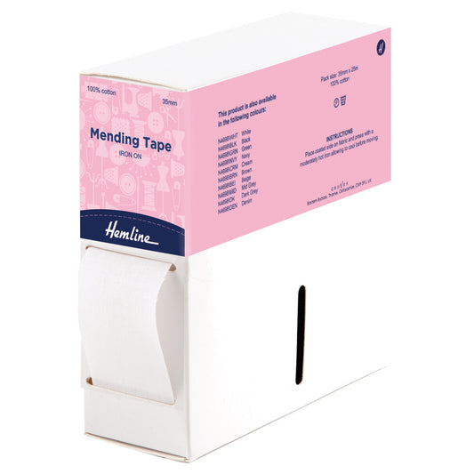 Iron on Mending Tape - White