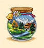Counted Cross-Stitch Kit: Vacation Memories: Mountains