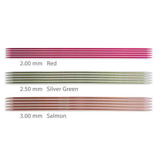 Pony Colour - Double Pointed Knitting Pins: 2.00, 2.50 & 3.00mm