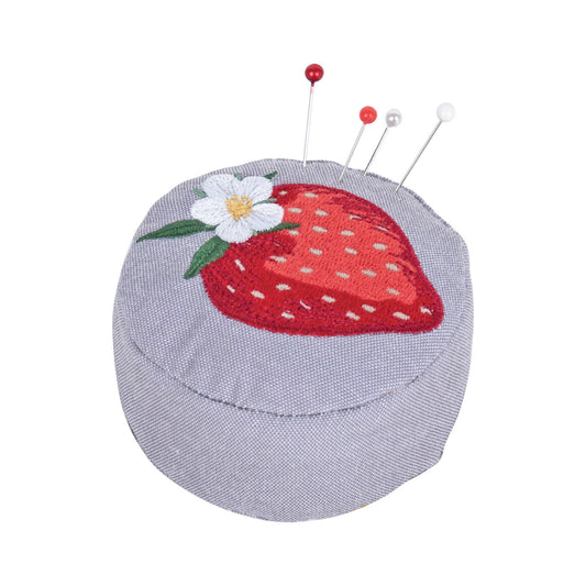 Wrist Strap Pincushion: Strawberry