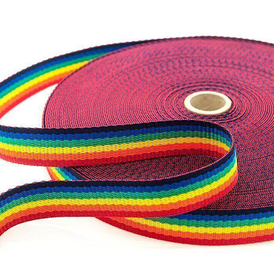 Rainbow Webbing - 25mm