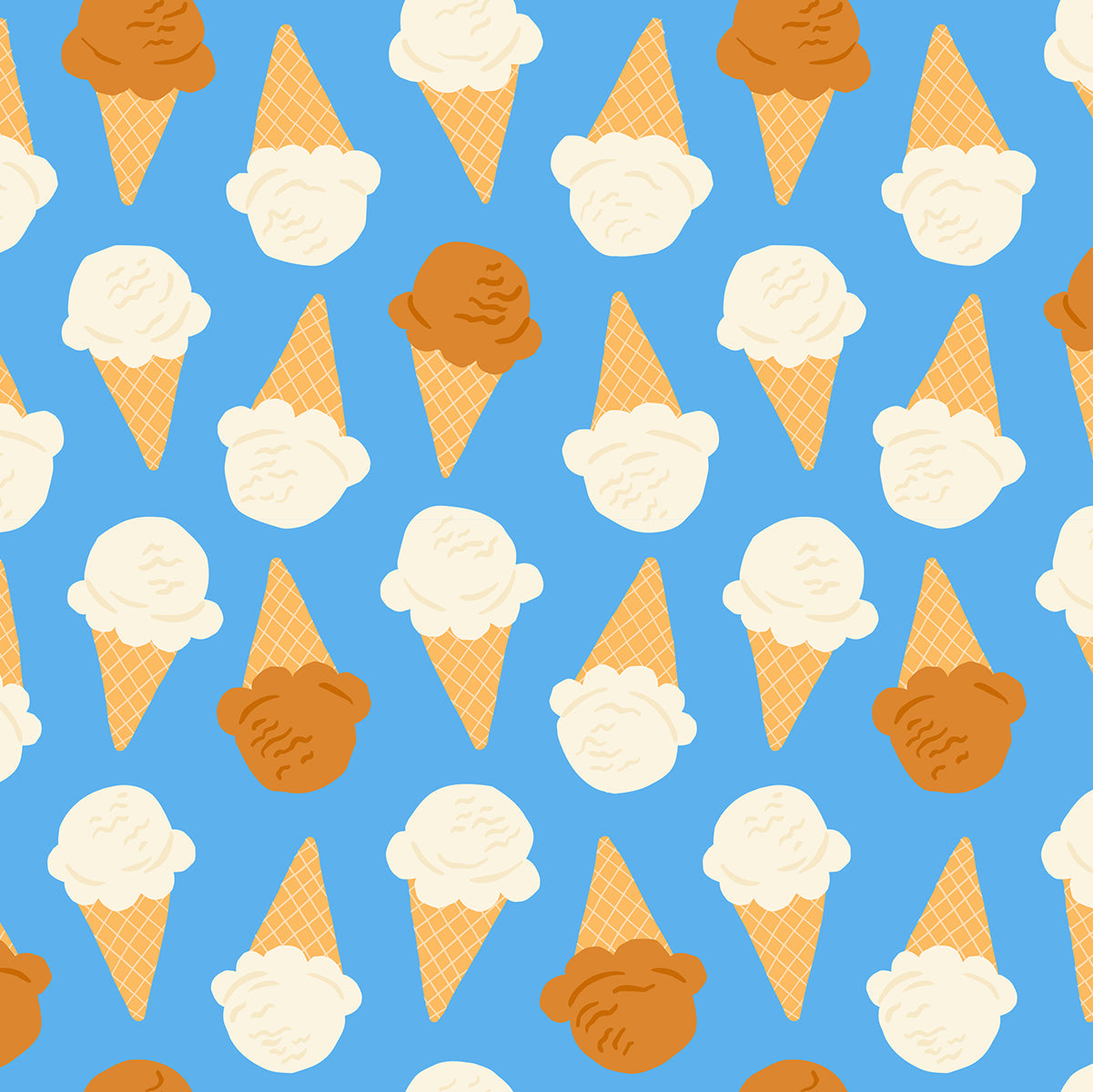 Ice Cream Cones - Blue