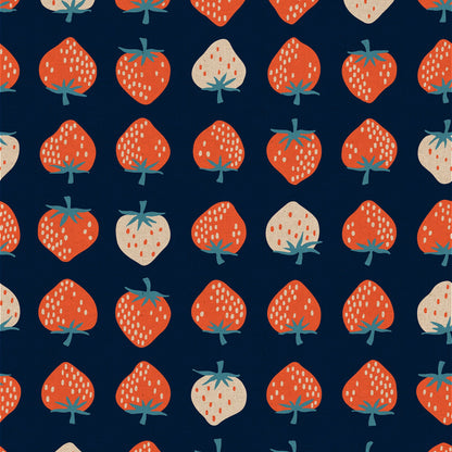 Strawberry Canvas - Navy