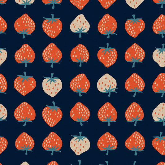 Strawberry Canvas - Navy
