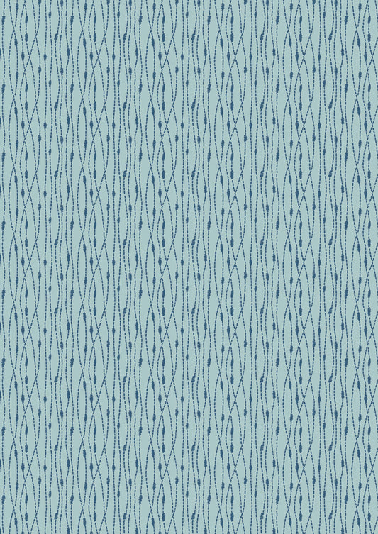 Light blue stitch stripe