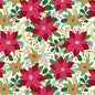 Poinsettia on cream