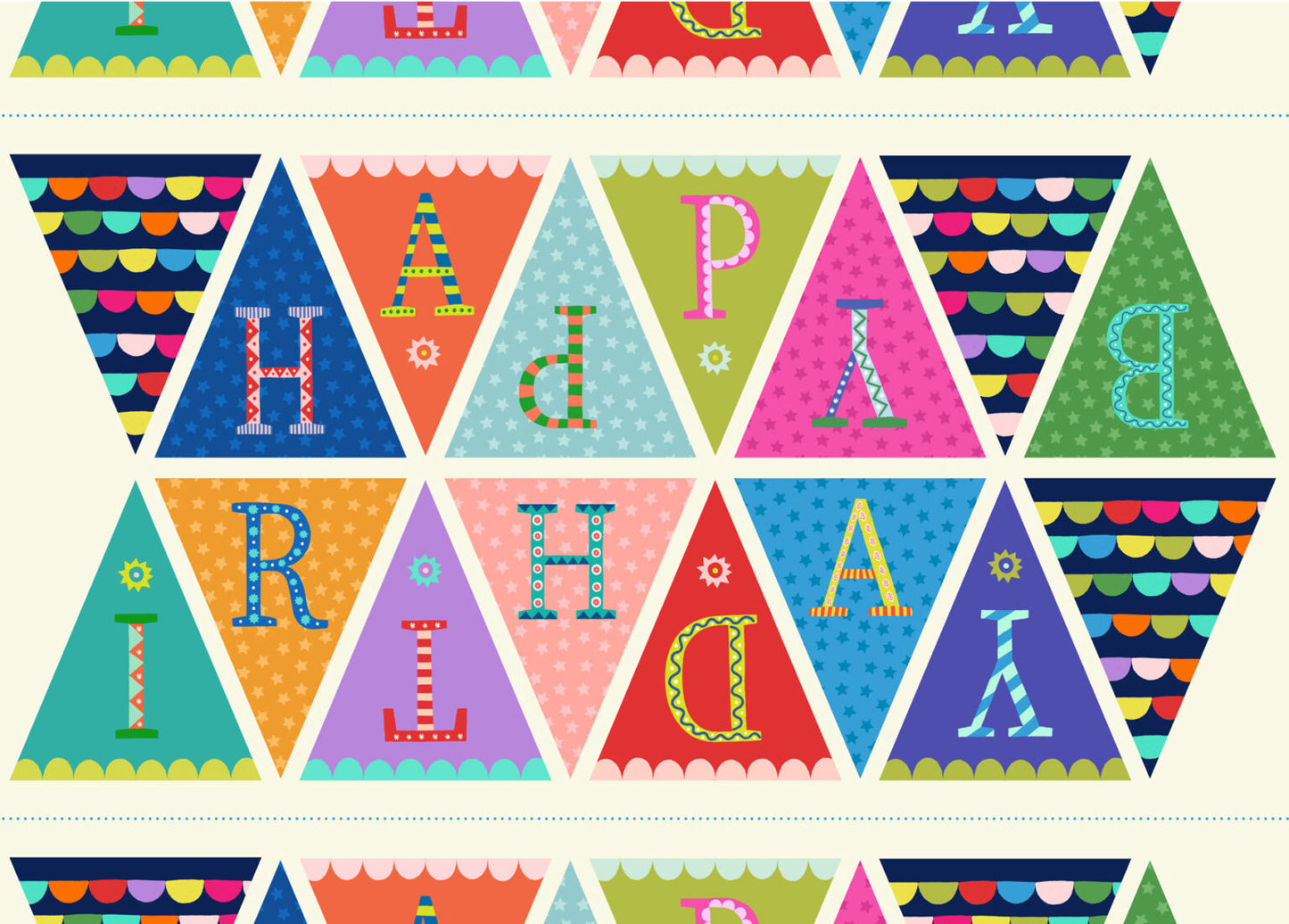 Heirloom Bunting - Happy Birthday