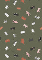 Farm animals on country green