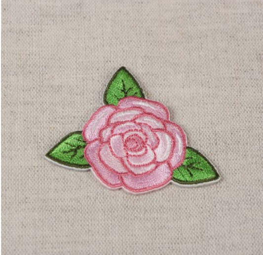 Iron on Motif: Pink Rose