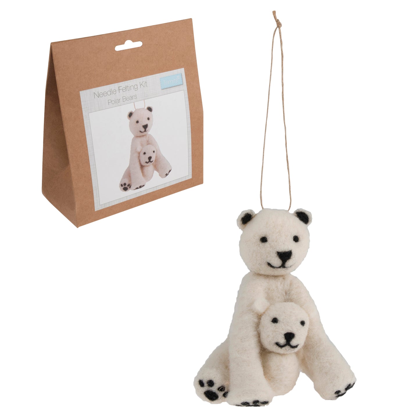 Needle Felting Kit: Polar Bear