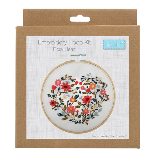 Embroidery Kit: Floral Heart