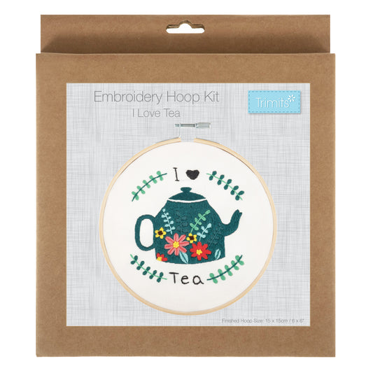 Embroidery Kit: I Love Tea