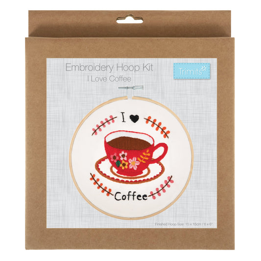 Embroidery Kit: I Love Coffee
