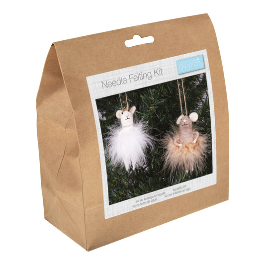 Needle Felting Kit: Fairy Mice Duo