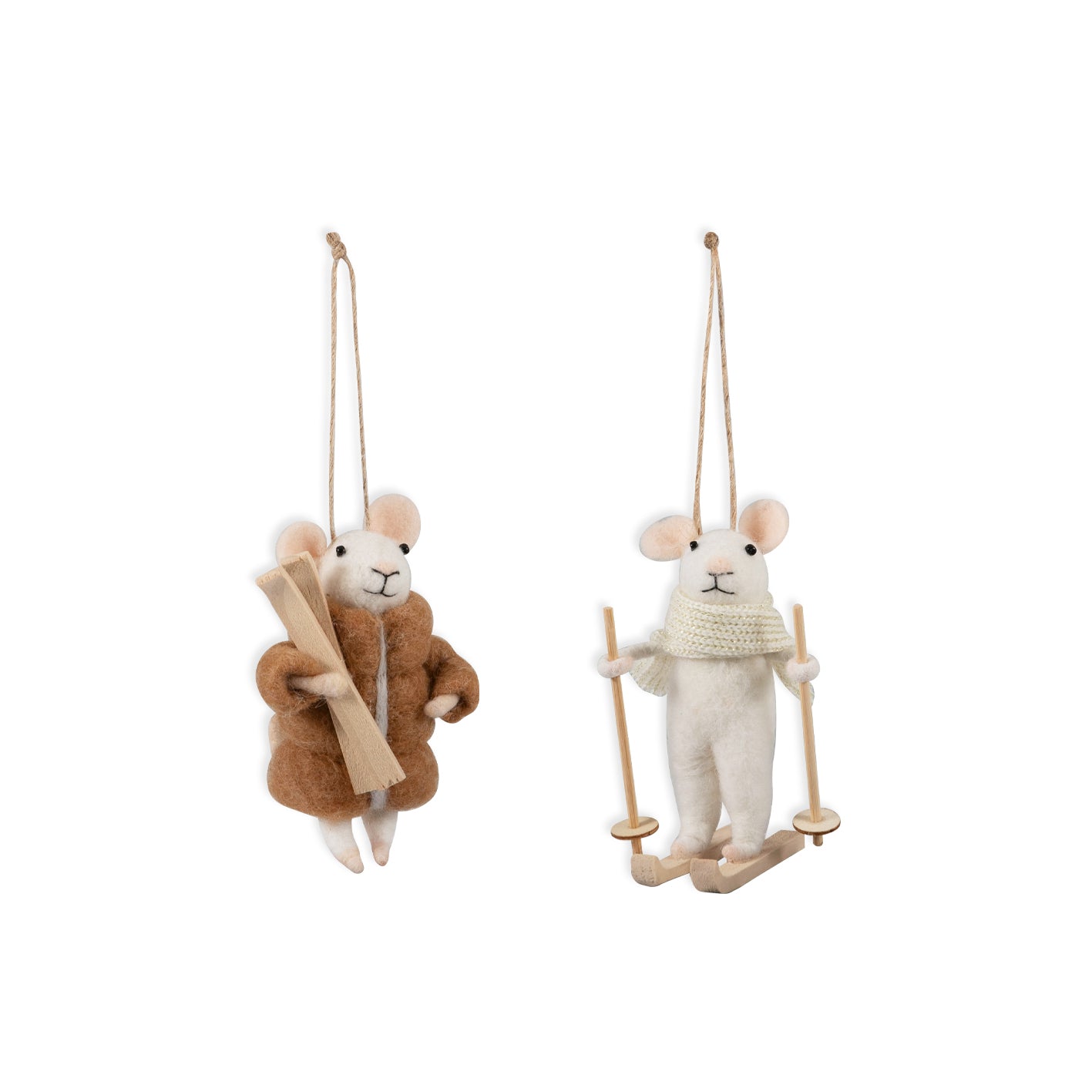 Needle Felting Kit: Sports Mice Duo