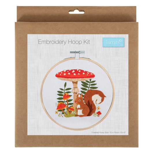 Embroidery Kit: Toadstool Squirrel