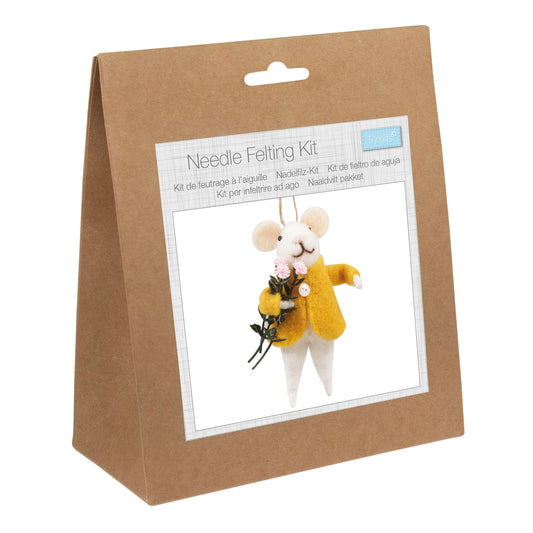 Needle Felting Kit: Spring Mouse