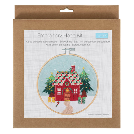 Embroidery Kit: Christmas Cottage