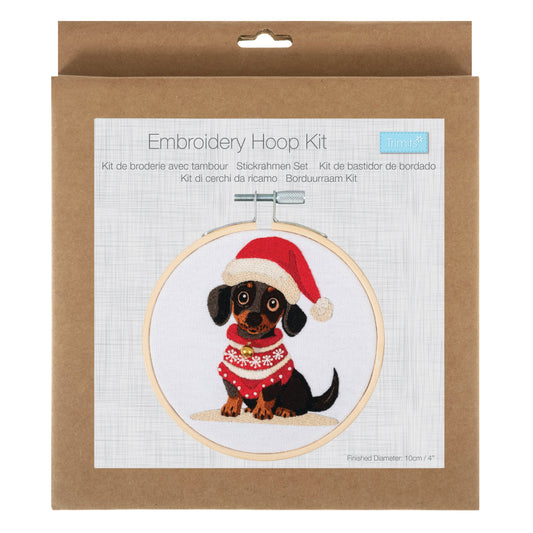 Mini Embroidery Kit: Christmas Pup